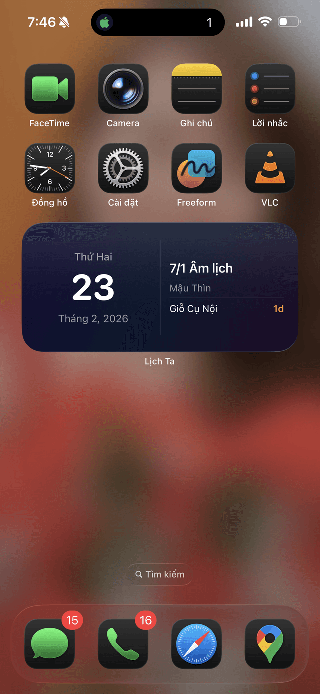 Widget màn hình chính